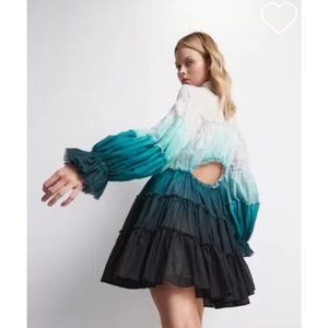 Aje Cosmos Tiered Mini Dress size AUS 100 % Cotton